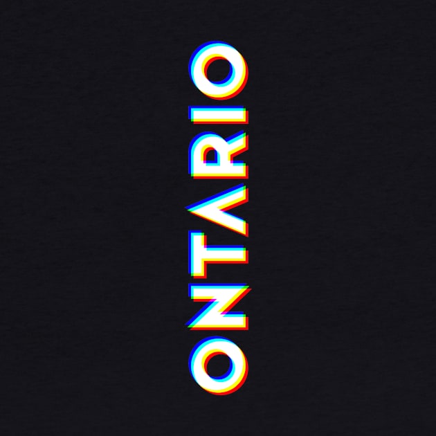 Ontario California CMYK Glitch Type by Hashtagified